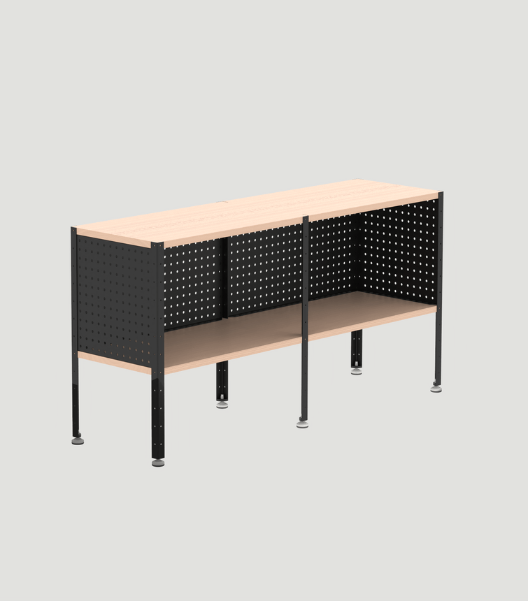 The Panel + Groove Shelving System