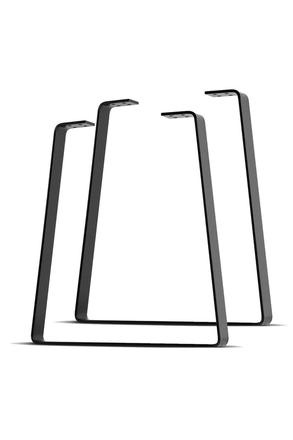 QUICK SHIP | V-Shape Flat Bar Single Legs | 16" | Set of 4